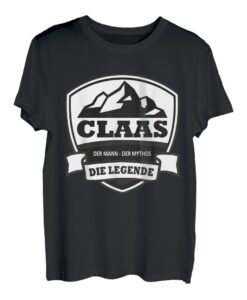 Herren Vorname Claas Der Mann Der Mythos Die Legende Sprüche T-Shirt