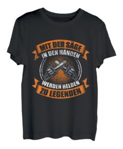 Herren Waldarbeiter Holzfäller Forstwirt Forst Outfit Fun Idee T-Shirt