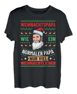 Herren Weihnachtsoutfit Weihnachtskleidung Weihnachtsmann Vater T-Shirt