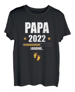 Herren Werdender Papa 2022 Loading Vater Schwangerschaft Verkündung T-Shirt
