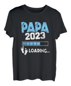 Herren Werdender Papa 2023 Loading Nachwuchs Vater T-Shirt