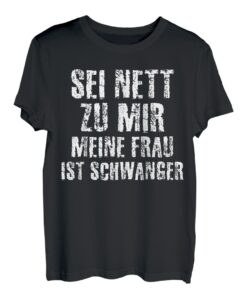 Herren Werdender Vater Lustiger Schwangerschaft Spruch T-Shirt