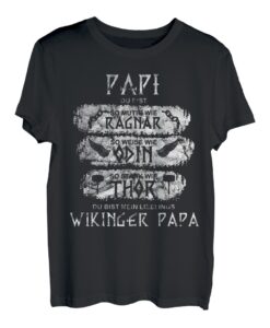 Herren Wikinger Papa Vater Dad Ragnar Thor Odin Geschenk T-Shirt