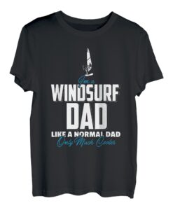 Herren Windsurf Dad Vater Surfen Surfer Windsurfer Windsurfen Segel T-Shirt