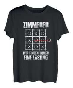 Herren Wir finden immer eine Lösung Zimmerer Zimmermann Handwerk T-Shirt
