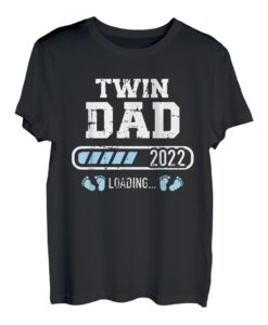 Herren Zwillingspapa 2022 lädt Vater von Zwillingen T-Shirt