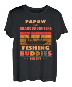 Herzliche Freunde fürs Leben beim Angeln von PAPAW Enkelinnen T-Shirt