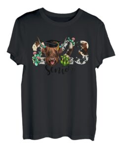Highland Cow Western Abschluss-Geschenkkurs 2023 für Senioren 2023 T-Shirt