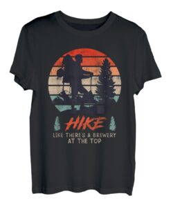 Hiking lustig Bierfan Bergsteiger Bergliebe Wanderer T-Shirt