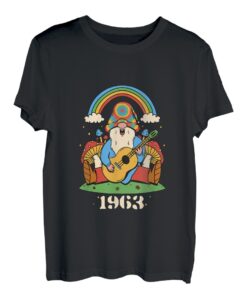 Hippie Zwerg, Fantasy Gnom, Vintage Musik Geburtsjahr 1963 T-Shirt
