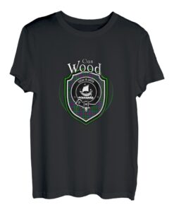 Holz-Clan-Wappen | Schottisches Clan-Holz-Abzeichen T-Shirt
