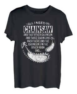 Holz-Kettensägenhacke für Holzfäller T-Shirt