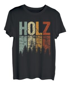Holzfäller Kettensäge Wald Bäume Holz Stabschläger Geschenk T-Shirt