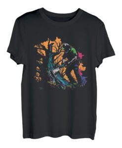 Holzfäller Splash Art Motorsäge Retro Kettensäge Baum Fällen T-Shirt