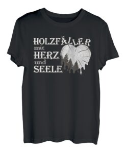 Holzfäller Waldmensch Beruf mit der Kettensäge Forst Spruch T-Shirt