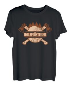 Holzfäller Waldmensch Beruf mit der Kettensäge Holzflüsterer T-Shirt