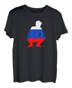 Holzrusse Russenhocke Russland Flagge Russia blyad T Shirt T-Shirt
