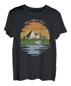 Home is where we park it! Wohnmobil Geschenk T-Shirt