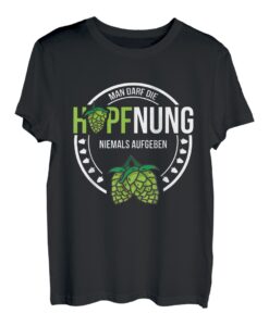 Hopfnung Nie Aufgeben Hoptimist Lustige Bier Spruch Geschenk T-Shirt