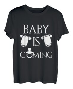 Humor Schwangerschaft Mann Frauen Baby Is Coming Schwangere Geschenk T-Shirt