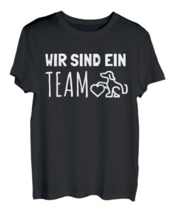Hund und Herrchen Ein Team Hundebesitzer T-Shirt
