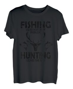 Hunting Solves My Problems Lustige Hunter Hunt Grafik T-Shirt