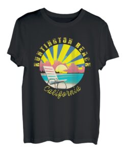 Huntington Beach Retro Sonnenuntergang & Strandurlaub T-Shirt