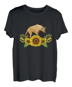 Hyena Sunflower Shirt Hyena Lover Geschenke T-Shirt