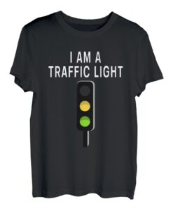 I Am A Traffic Light Funny Red Traffic Light Costume T-Shirt