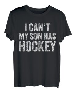 I Can't My Son Has Hockey Mom, lustiger Vintage-Look T-Shirt