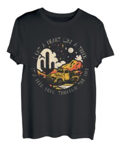 I Got A Heart Like A Truck Music Rock Cute Cactus Deserts T-Shirt