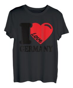 I HERZ DEUTSCHLAND | Schöne Deutschland Flagge I love Germany T-Shirt