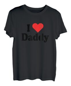 I Love Daddy Mit Herz Für Vatertag Vater Ich Liebe Papa Dad T-Shirt