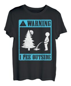 I love peeing outside Wanderer lustig Berge Bergliebe T-Shirt