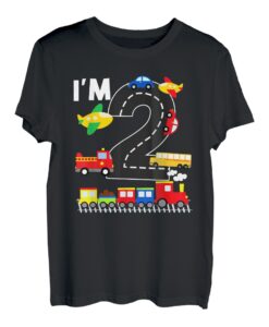 I'm 2 Years Old Lokomotive-Zug 2. Geburtstag Kinder Kleinkind T-Shirt