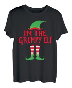 I'm the Grumpy Elf Pyjama Matching Family Christmas T-Shirt