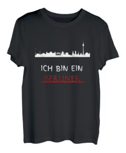 Ich bin ein Berliner T-Shirt. Die berliner Silhouette.