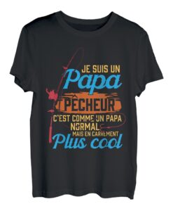 Ich bin ein cooler Anglerpapa lustiger Vatertag T-Shirt