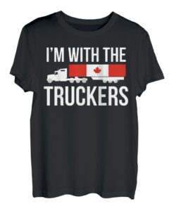 Ich bin mit dem Truckers kanadischen Truck Driver Semi Big Rig T-Shirt