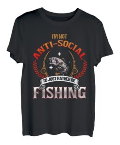 Ich bin nicht asozial, ich wäre lieber fischerischer Fischer T-Shirt