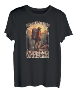 Ich geh lieber wandern - Spruch, Alpen Berge, Wanderer T-Shirt
