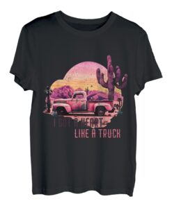 Ich habe ein Herz wie ein Truck Country Cowgirl T-Shirt