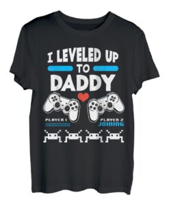 Ich habe mich zu Daddy Gamer Player 1 Spieler 2 Gaming angestiegen T-Shirt