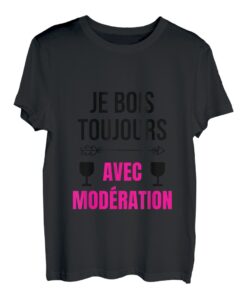 Ich holz immer mit Moderation Aperition Humor trinken Getränk T-Shirt