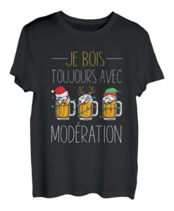 Ich holz immer mit Moderation, Humor, Aperio, Bier, Weihnachten Tee T-Shirt