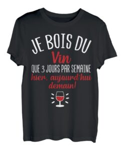 Ich holz Wein nur 3 Tage die Woche Geschenk Wein Humor T-Shirt