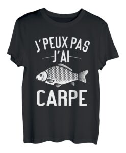 Ich kann nicht J'ai Karpfen | Karpfenzitat | Angeln Karpfen T-Shirt