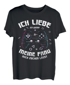 Ich liebe es wenn meine Frau mich zocken lässt valentinstag T-Shirt