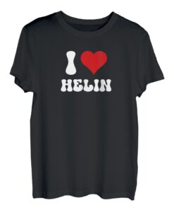 Ich Liebe Helin I Love Helin Valentinstag T-Shirt