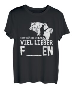 Ich würde jetzt lieber fischen Angeln Lustiger Angler T-Shirt